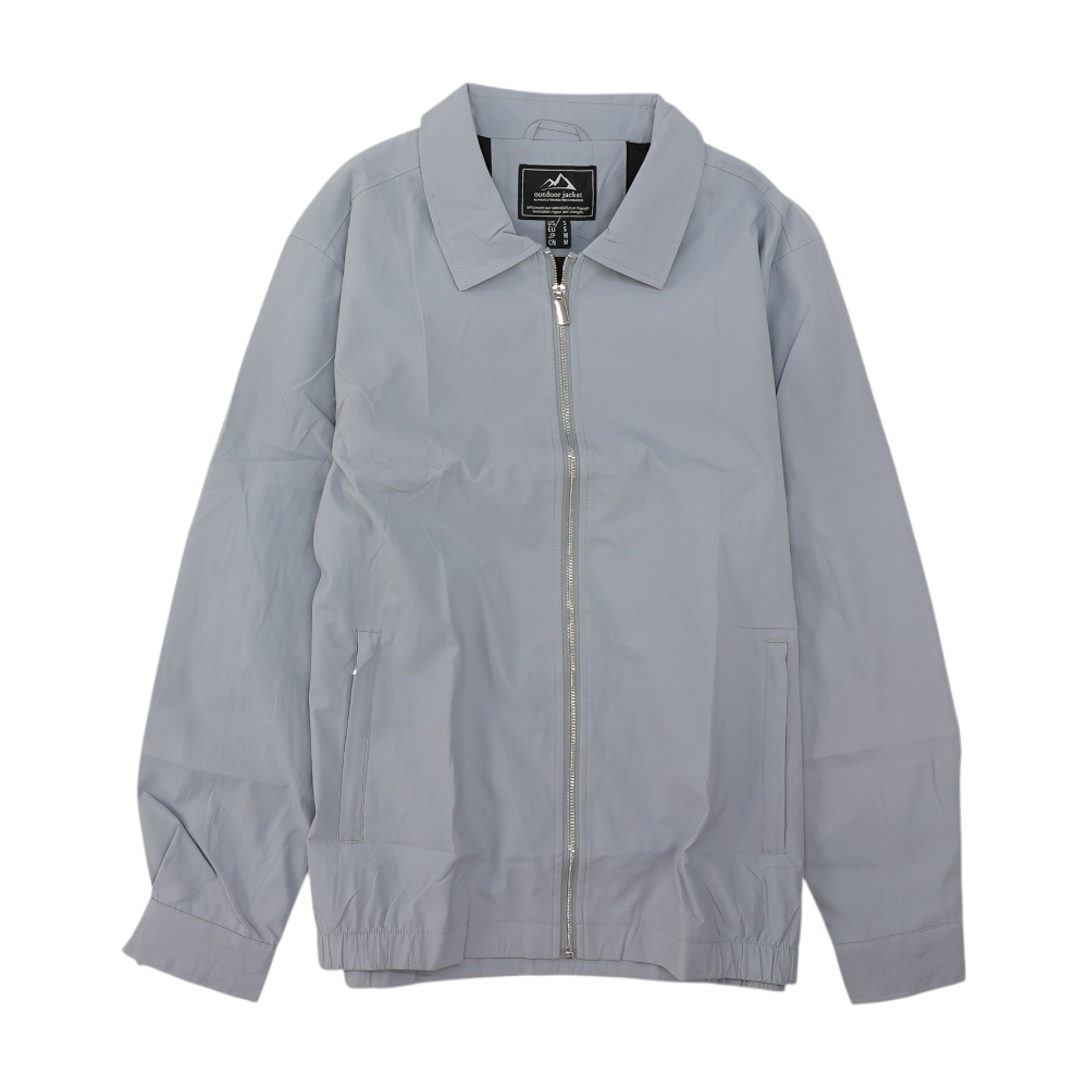 Gray Solid Jacket