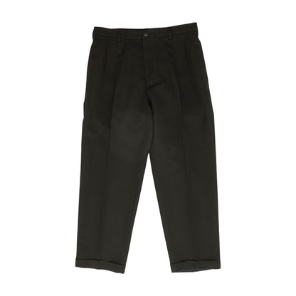 Black Solid Chino Pants