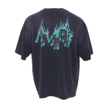 Black Crystal Flames Oversized T-Shirt