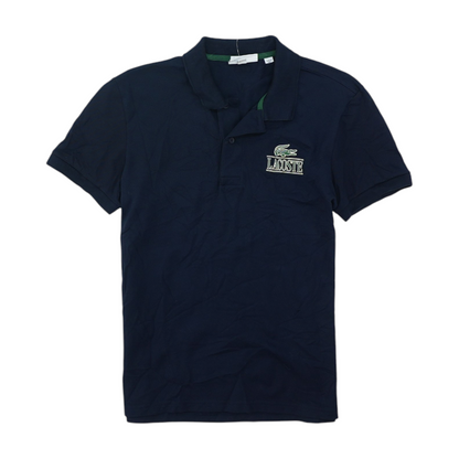 Navy Solid Short Sleeve Polo