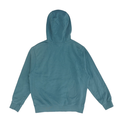 Blue Solid Hoodie Pullover