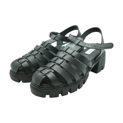 Black Heeled Sandals