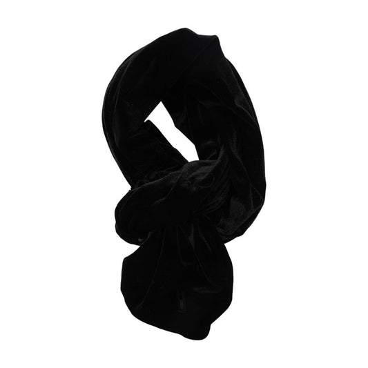 Black Polyester Scarf