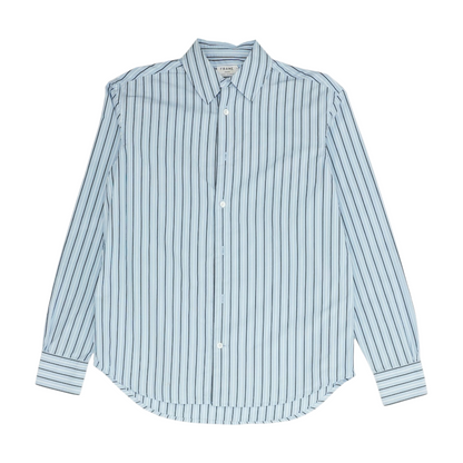 Blue Striped Long Sleeve Button Down