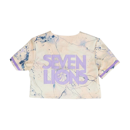 Beige Graphic Button Down
