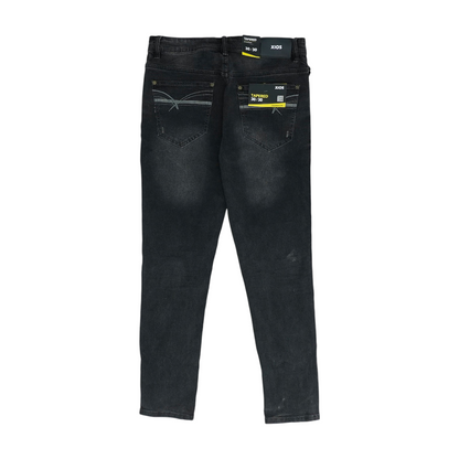 Black Tapered Jeans