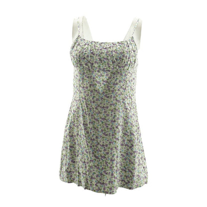 White Floral Mini Dress