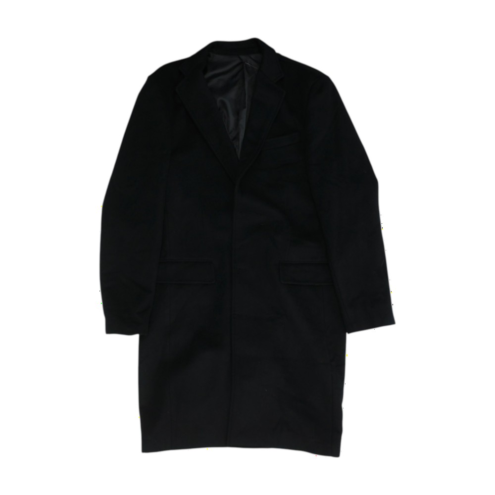 Black Tall Solid Coat