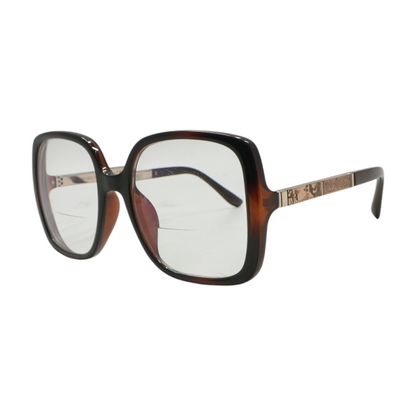 Brown Chari/S Oversized Prescription Eyewear