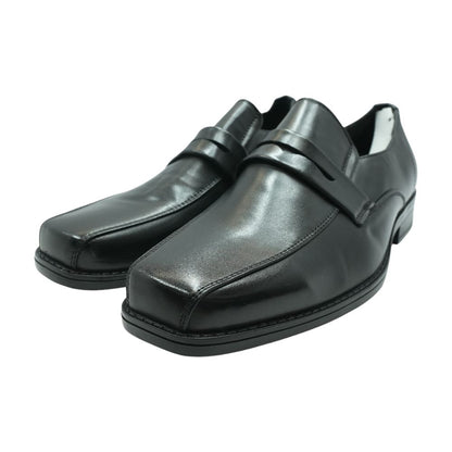 Black Leather Loafer Dress Shoes