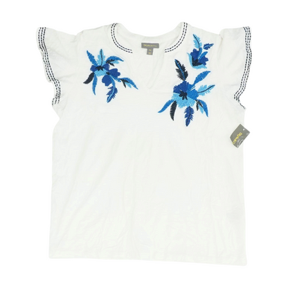White Petite Blouse