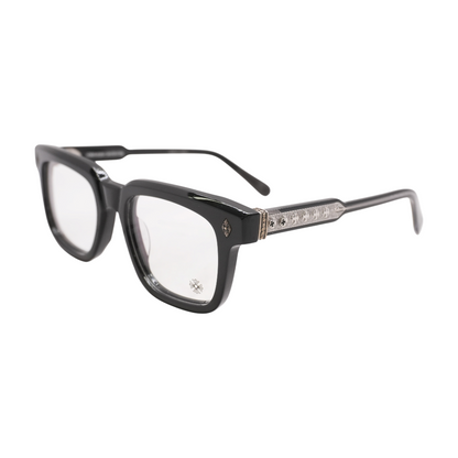 Black DINGALONGLINGLONG Square Blue Light Blocking Eyelasses