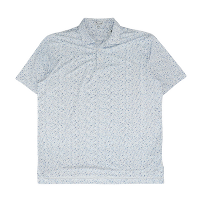 Blue Graphic Short Sleeve Polo