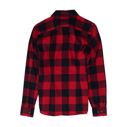 Red Check Button Down