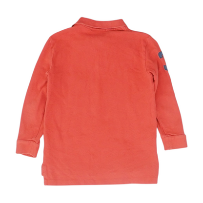 Red Long Sleeve Polo