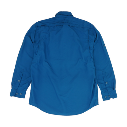 Teal Solid Outdoor Button Down