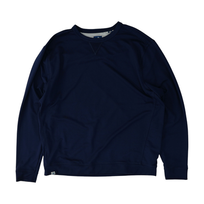Navy Solid Sweatshirt Pullover