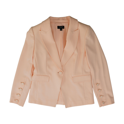 Peach Solid Blazer