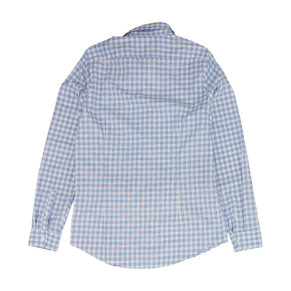 Blue Check Long Sleeve Button Down