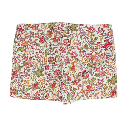 Blue Floral Chino Shorts
