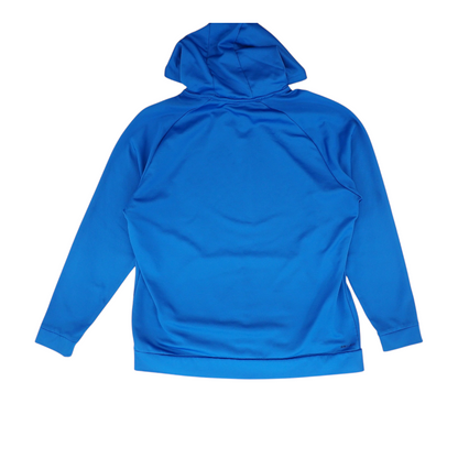 Blue Solid Hoodie Pullover