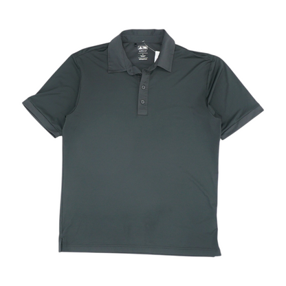 Black Solid Short Sleeve Polo