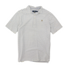 White Striped Short Sleeve Polo