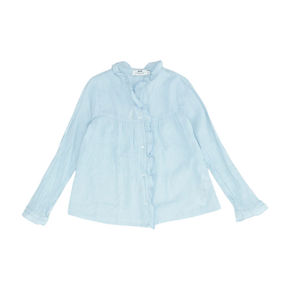 Blue Striped Long Sleeve Button Down