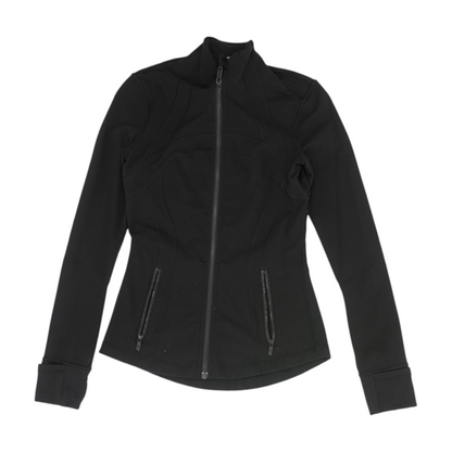 Black Solid Active Jacket