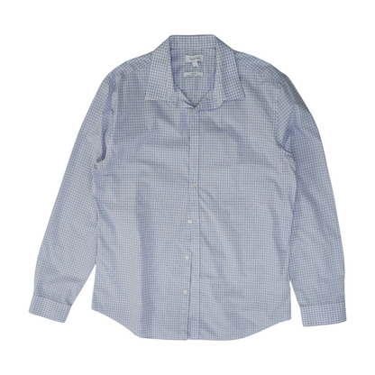 White Check Long Sleeve Button Down