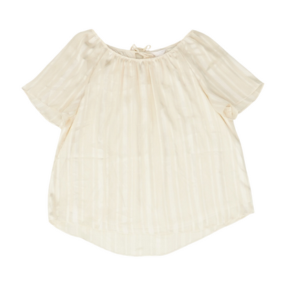 Beige Striped Blouse