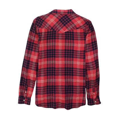 Red Plaid Flannel Button Down