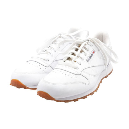 Classic Leather White Low Top Athletic Shoes