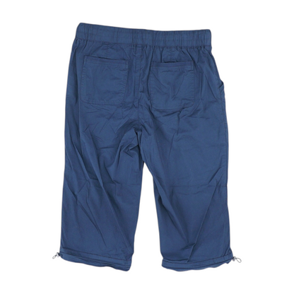 Navy Solid 5-Pocket Capris