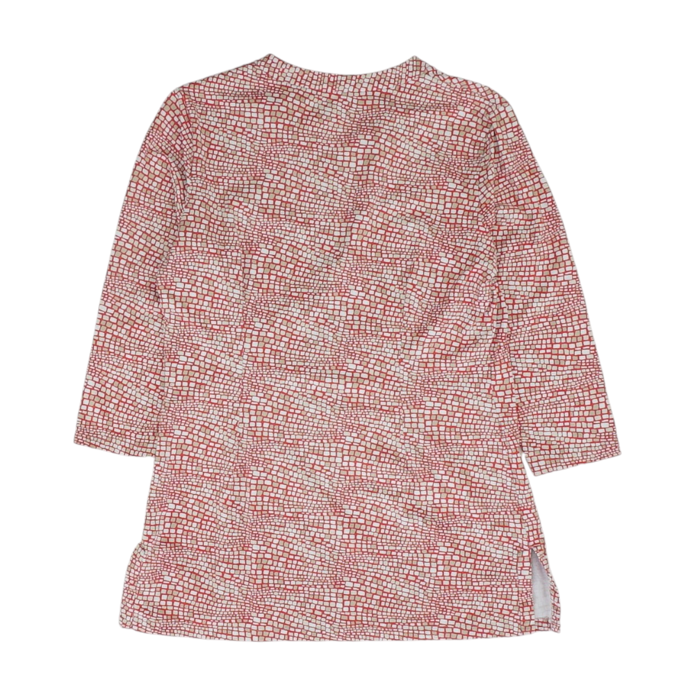 Red Abstract Blouse