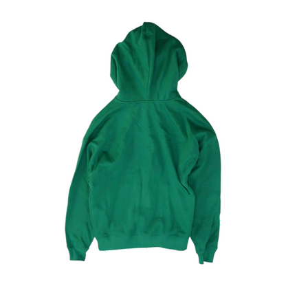 Green Solid Hoodie Pullover