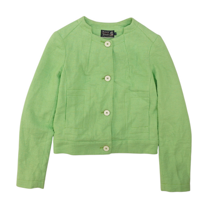 Green Solid Blazer
