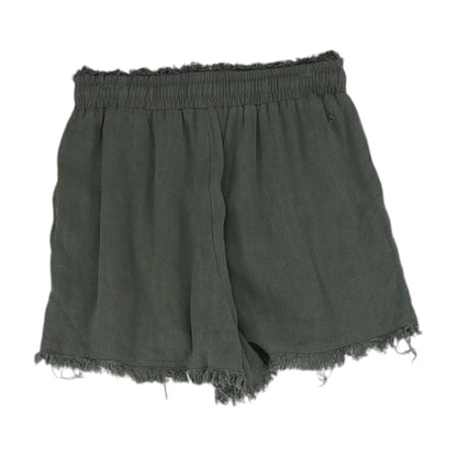 Green Solid Active Shorts