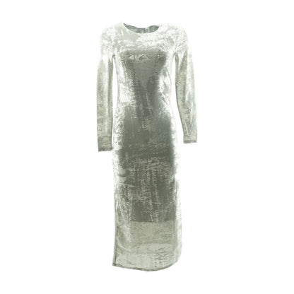 Gray Graphic Midi Dress