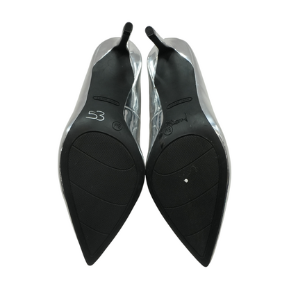 Silver Stiletto Heels
