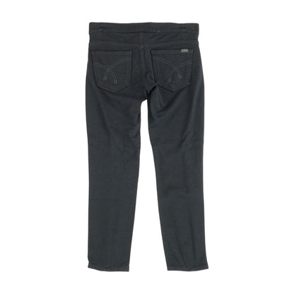 Black Solid Pants