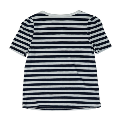 Navy Striped Blouse