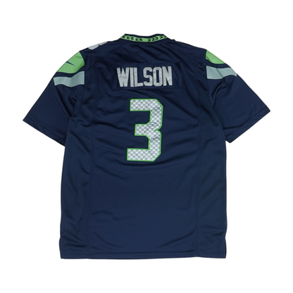 Men's Navy Seattle Seahawks Short Sleeve Jersey