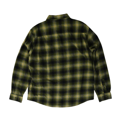 Green Plaid Flannel Button Down