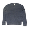 Blue Solid Pullover Sweater
