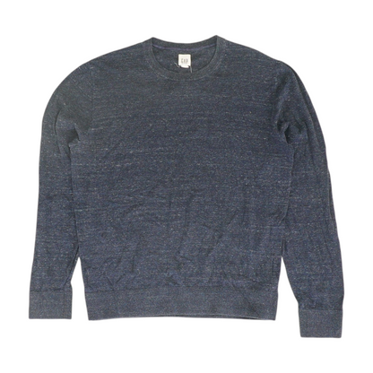 Blue Solid Pullover Sweater