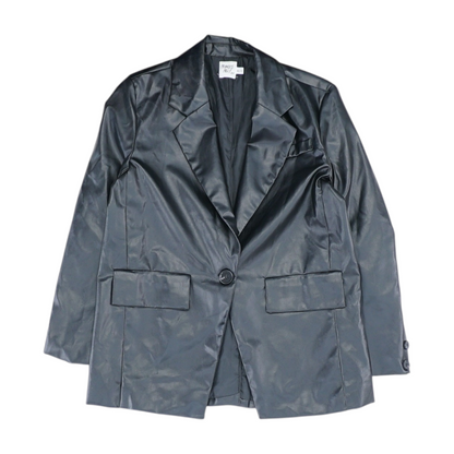 Black Solid Blazer