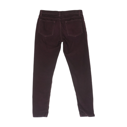 Maroon Straight Pants