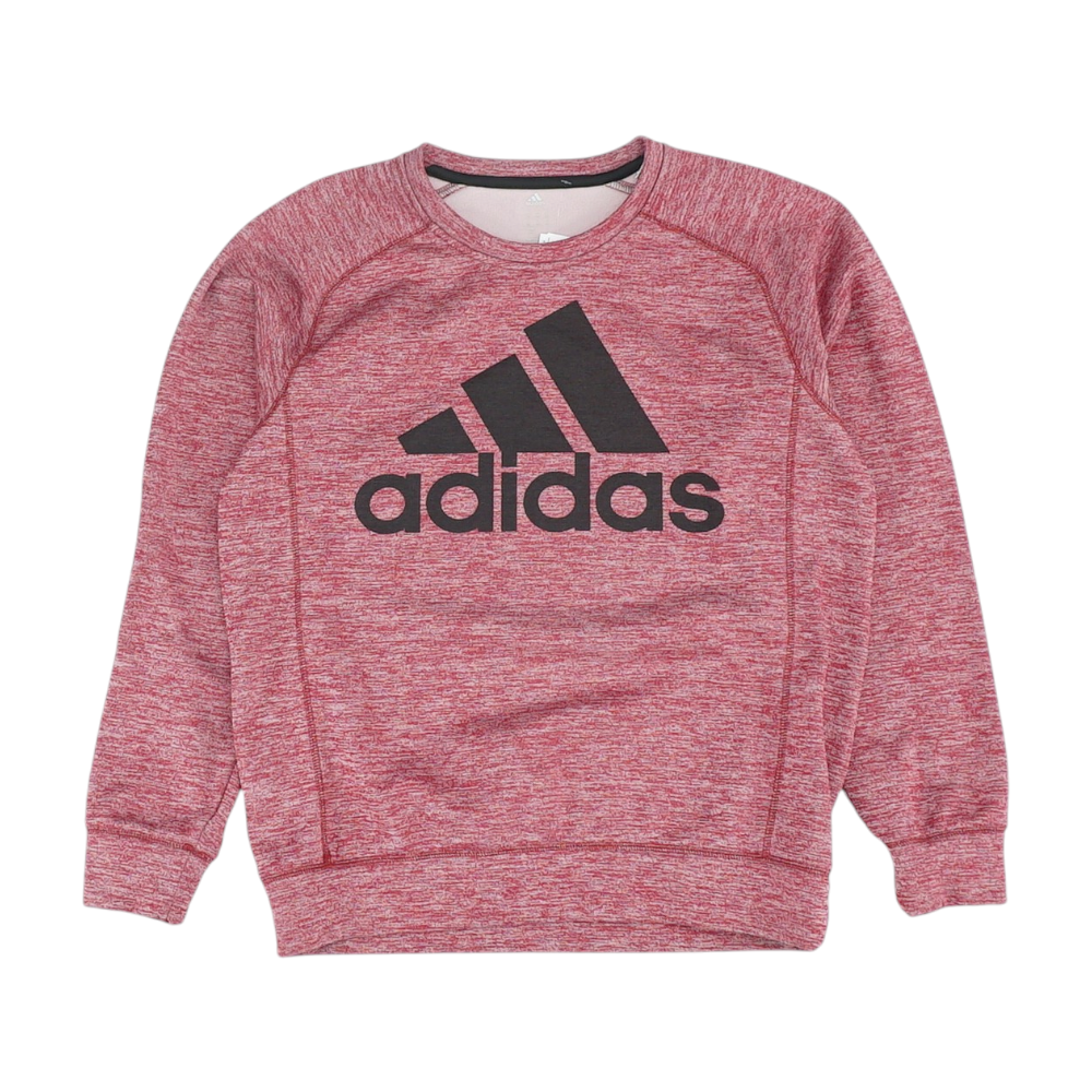 Red Solid Sweatshirt Pullover