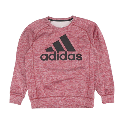 Red Solid Sweatshirt Pullover
